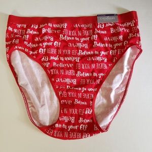 Catherine's Christmas Hi-Cut Brief Panties